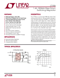 Datasheet LT1676 manufacturer Linear